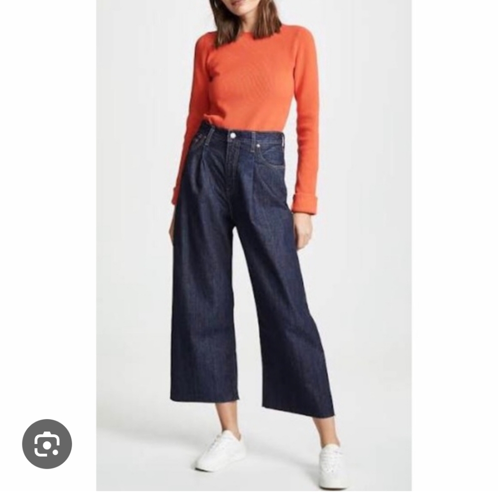 Levis Ribcage Jeans Pleated Cropped 27